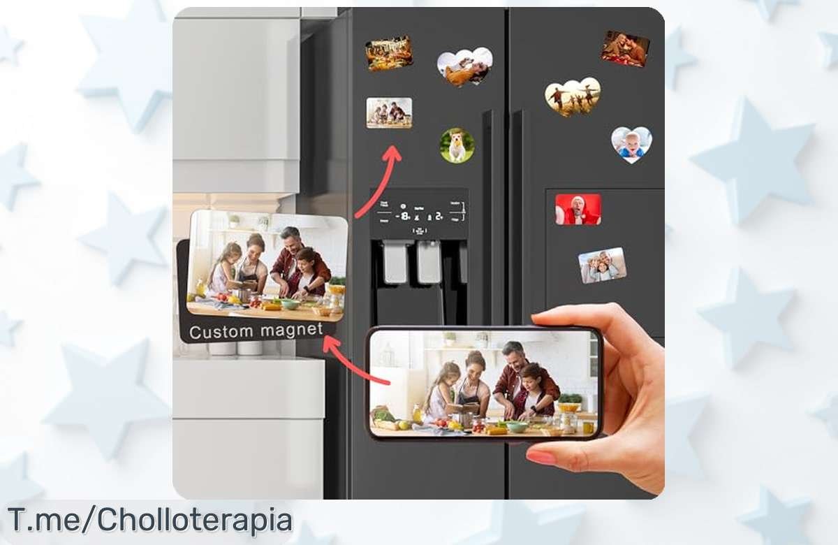 Imán de nevera con foto en forma de corazón personalizable una joyita para tu cocina u oficina precio rebajado que no dura mucho corre y hazlo tuyo ya