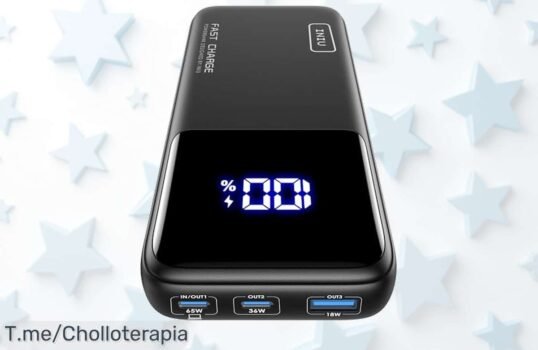 Iniu power bank 65w 20000mah con carga rápida para MacBook y más precio de ganga nunca visto descuento brutal ofertas limitadas corre a comprar