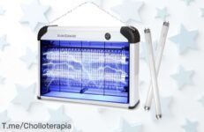 Insectaway lámpara antimosquitos doble rejilla y 20W UV para 150 m² con descuento brutal no pierdas este super chollo único compra ya antes que termine la oferta