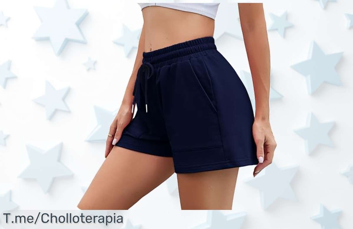 Irdcomps pantalón deportivo mujer corto azul oscuro con bolsillos descuento brutal nunca visto disfruta comodidad y estilo en tu entrenamiento aprovecha precio loco y oferta limitada