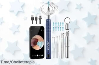 Jegoat elimina cera con cámara HD y luces LED para verlo todo clarito un ofertón con descuento brutal que no verás nunca más precios de ganga corre que vuelan las unidades