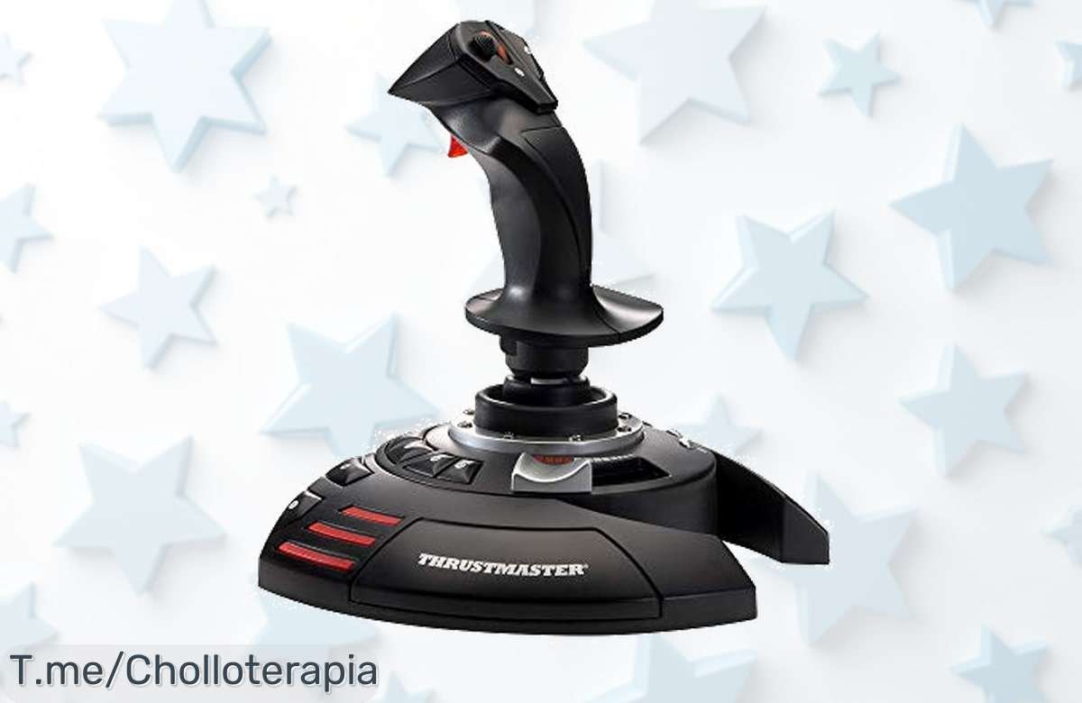 Joystick cableado ThrustMaster TFlight Stick X con cambio rápido y memoria para ajustes precio loco por tiempo limitado aprovecha este super chollo ya mismo