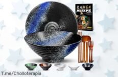Juego de 9 piezas cerámicas para ramen con palillos y más oferta limitada que vuela precio loco nunca visto aprovecha este ofertón ya antes que se agote