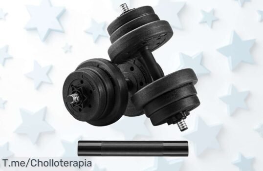 Juego de mancuernas ajustables con barra extra lo que nunca viste antes cambia tu rutina con este ofertón brutal y precio loco actúa ya porque es un super chollo limitado