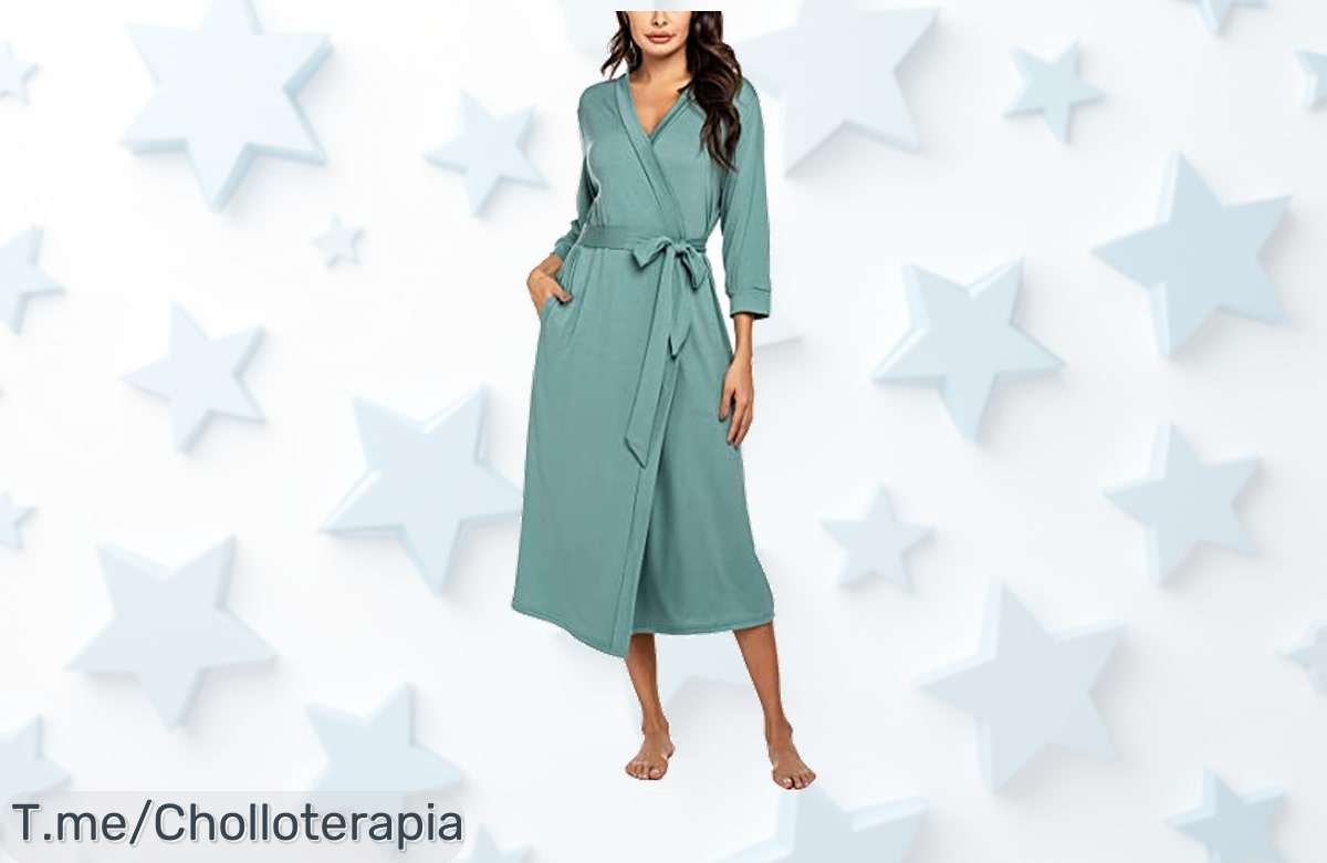 Kimono súper chollo que no pierde color ni forma con absorción rapidísima para estar siempre seca y fresca aprovecha este descuento brutal precio de ganga único y limitado actúa ya