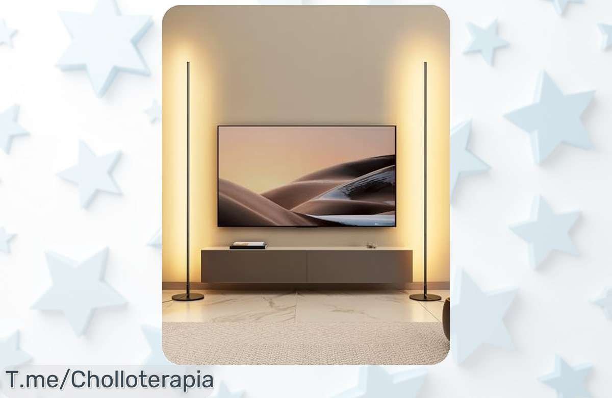 Lámpara LED de pie ajustable edishine con luz blanca cálida disfruta ahora un descuentazo nunca visto precio loco por tiempo limitado ¡aprovecha este super chollo ya!