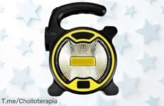 Lámpara LED súper potente con luz hasta 120 metros, ofrece dos modos para todas tus emergencias y reparaciones ¡aprovecha este precio loco ahora mismo antes que desaparezca!