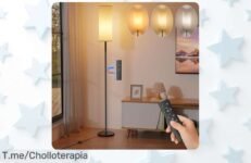 Lámpara de pie Bokihuk con 110 luces cambiantes para transformar tu salón ahora mismo a un precio loco y descuento brutal aprovecha este ofertón nunca visto ¡corre!