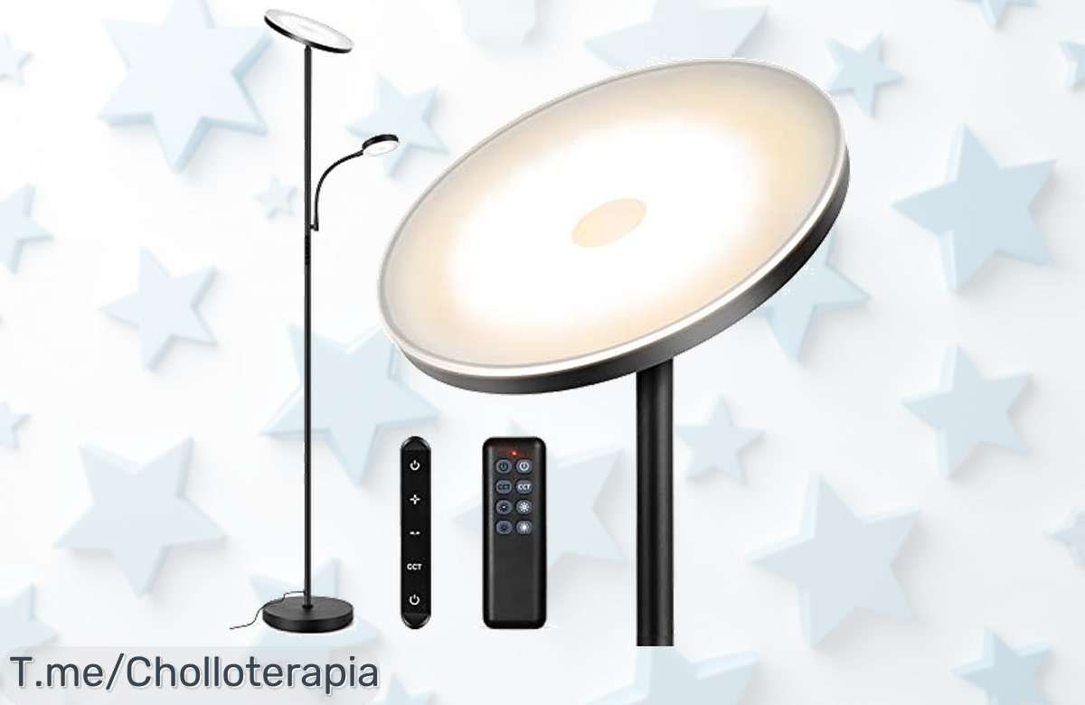 Lámpara de pie LED OUTON con 6 modos y control remoto a un precio loco que nunca viste aprovecha este descuento brutal ¡ofertón limitado corre ya!