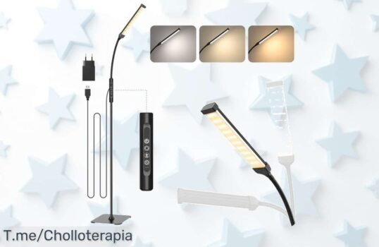 Lámpara de pie led con control táctil y 3 colores para iluminar a tu ritmo precio loco nunca visto oferta limitada ¡hazte ya con este descuentazo brutal!