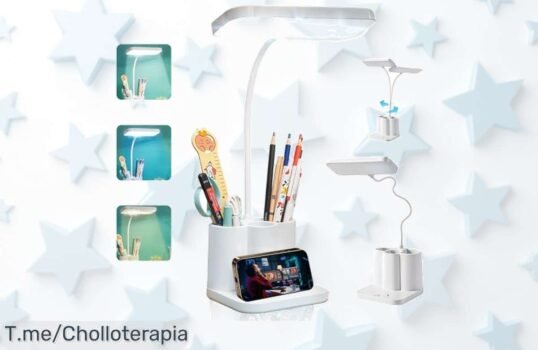 Lámpara escritorio antifatiga con luz regulable y brazo flexible aprovecha este ofertón de precio loco para cuidar tus ojos ya ¡descuento brutal por tiempo limitado!