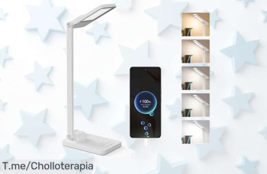 Lámpara led de escritorio recargable con luz suave que cuida tu vista y 25 modos disfruta del descuento brutal en este ofertón nunca visto solo por tiempo limitado actúa ya