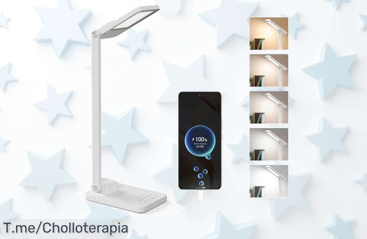 Lámpara led de escritorio recargable con luz suave que cuida tu vista y 25 modos disfruta del descuento brutal en este ofertón nunca visto solo por tiempo limitado actúa ya