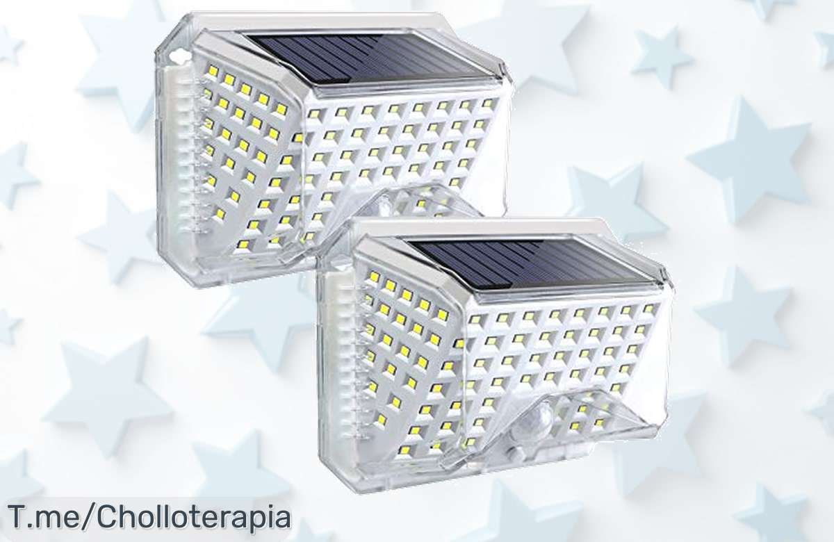 Lámpara solar con sensor y luz de 270 grados detecta movimiento a 7 metros súper chollo con precio loco no dejes escapar este ofertón limitado corre ya