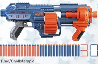 Lanzador Nerf Elite 20 Shockwave con 30 dardos y tiros a 27 metros precio de ganga imperdible para batallas épicas aprovecha este ofertón único antes que acabe