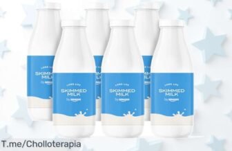 Leche desnatada premium francesa 6x1L baja en grasa ahora en un ofertón con descuento brutal precio loco nunca visto aprovecha ya antes que se agoten