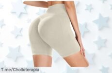 Leggins cortos push up con cintura alta que moldean tu figura sin transparencias oferta nunca vista y precio loco aprovecha este ofertón único corre ya antes que acabe