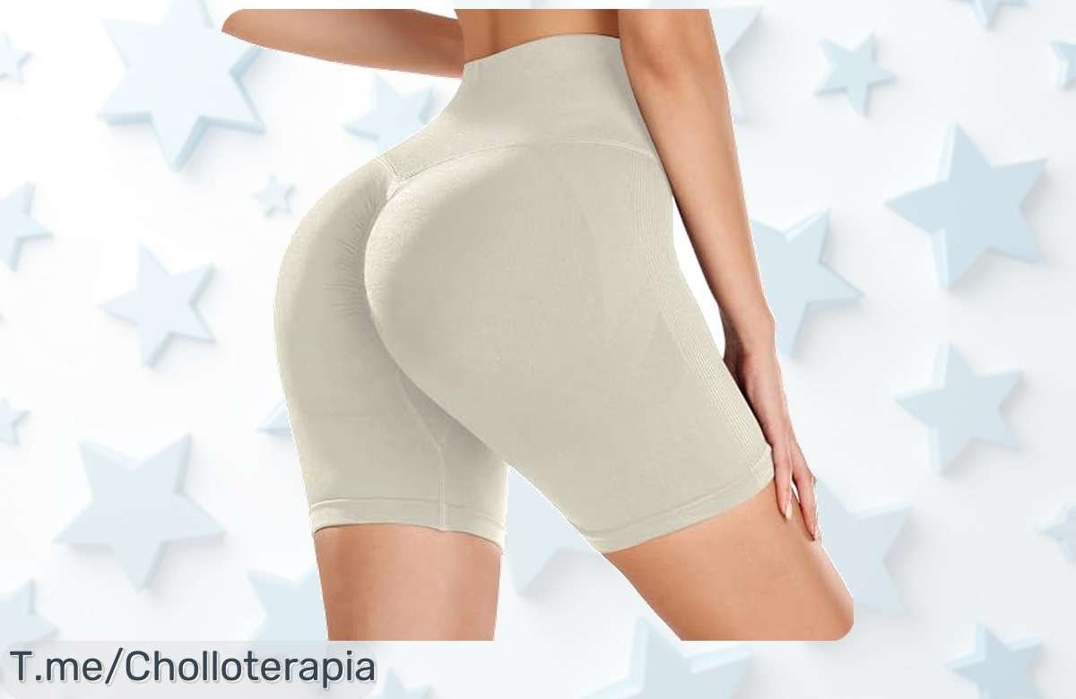 Leggins cortos push up con cintura alta que moldean tu figura sin transparencias oferta nunca vista y precio loco aprovecha este ofertón único corre ya antes que acabe