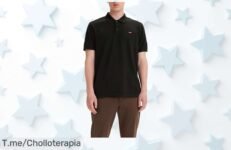 Levi’s Housemark Polo mineral black súper ligero con estilo único a precio loco disfruta libertad total y aprovecha este super chollo antes que se acabe el descuentazo nunca visto
