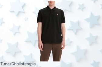 Levi’s Housemark Polo mineral black súper ligero con estilo único a precio loco disfruta libertad total y aprovecha este super chollo antes que se acabe el descuentazo nunca visto