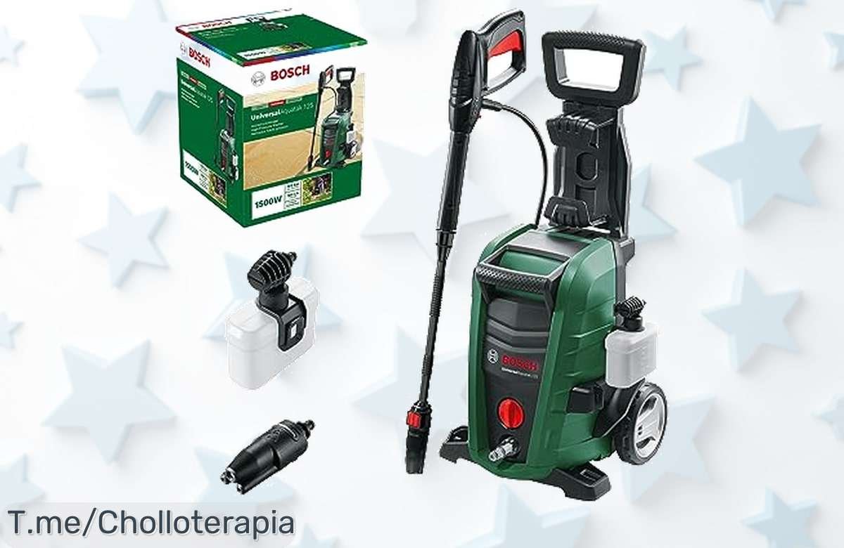 Limpia todo con la súper potente limpiadora Bosch de 125 bares boquilla 3 en 1 y espuma a un precio loco nunca visto aprovecha este ofertón ya que es por tiempo limitado