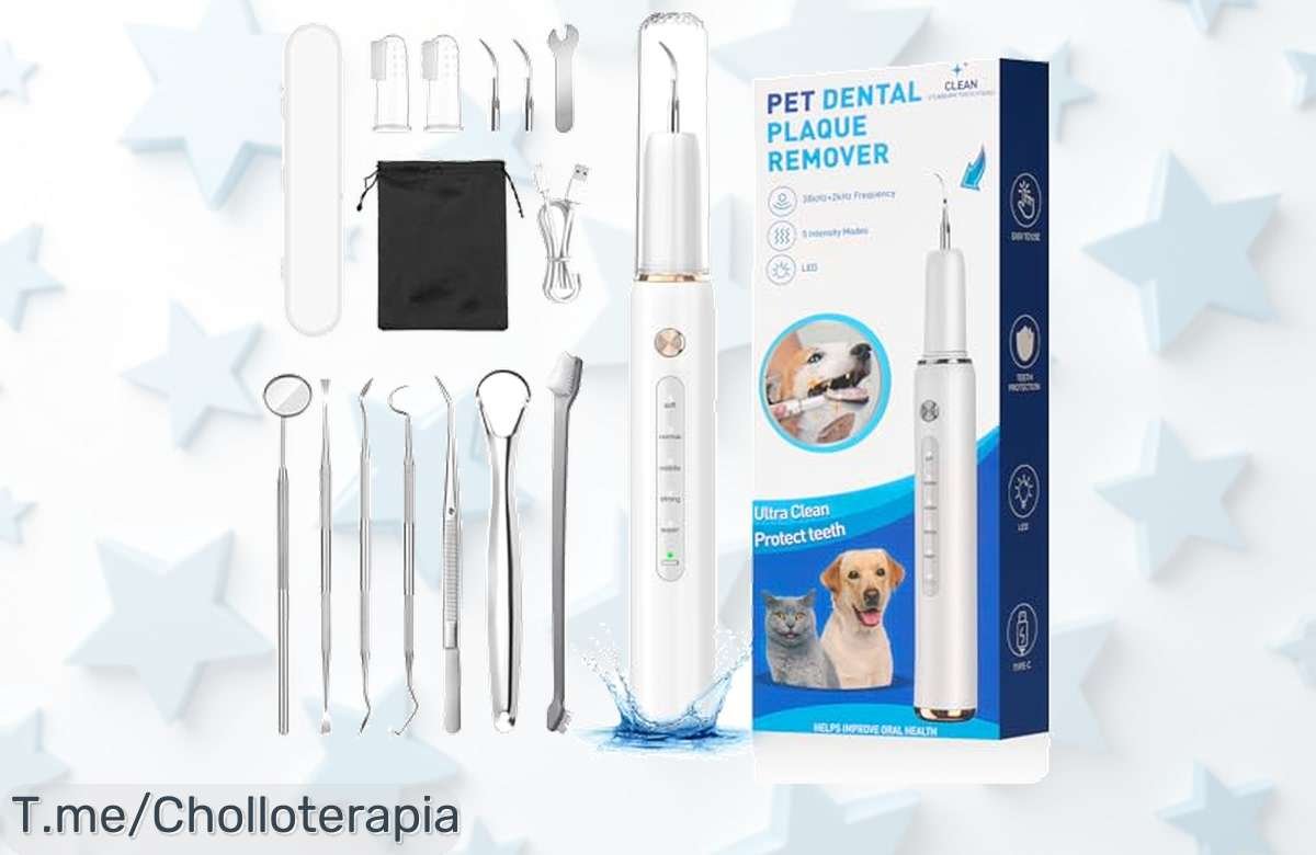 Limpieza dental ultrasónica para perros y gatos con luz led ofrece cuidado sin estrés a precio loco no dejes pasar este ofertón solo por tiempo limitado actúa ya