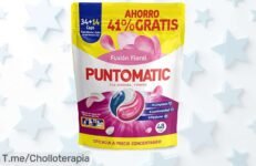 Limpieza total con puntomatic tricápsulas floral la fórmula nunca vista que elimina manchas en 48 lavados y deja tu ropa fresca único super chollo precio de ganga actúa ya