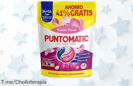 Limpieza total con puntomatic tricápsulas floral la fórmula nunca vista que elimina manchas en 48 lavados y deja tu ropa fresca único super chollo precio de ganga actúa ya