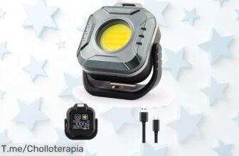 Linterna LED 500LM súper potente con imán y luz SOS en un ofertón de precio loco nunca visto aprovecha ya este descuento brutal antes que se agoten las unidades limitada