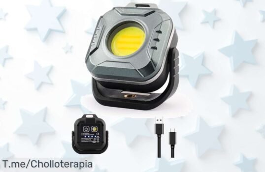 Linterna LED 500LM súper potente con imán y luz SOS en un ofertón de precio loco nunca visto aprovecha ya este descuento brutal antes que se agoten las unidades limitada