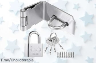 Litensh súper candado acero inox ultrarresistente disfruta de un precio loco con descuento brutal nunca visto ¡ofertón único corre y no pierdas este super chollo limitado!