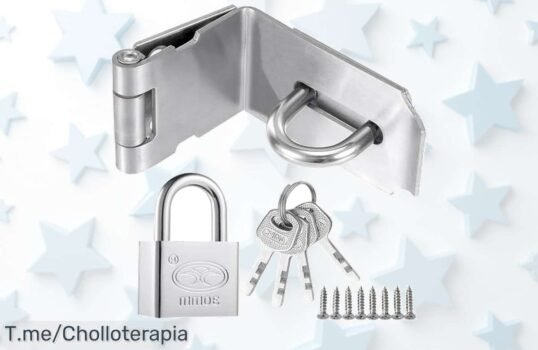 Litensh súper candado acero inox ultrarresistente disfruta de un precio loco con descuento brutal nunca visto ¡ofertón único corre y no pierdas este super chollo limitado!