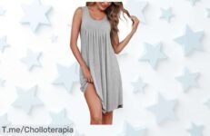 Litherday camisón sin mangas súper fresco con diseño sexy y cuello en U a precio loco aprovecha este ofertón exclusivo ahora mismo no lo dejes escapar