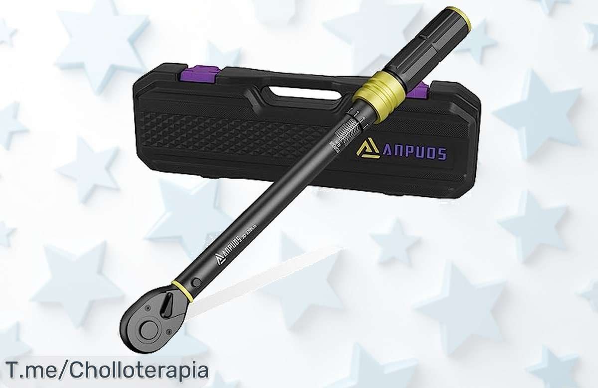 Llave dinamométrica 1/2 con precisión nunca vista y cabezal reversible súper resistente disfruta este super chollo con un descuento brutal y precio loco limitada oferta actúa ya