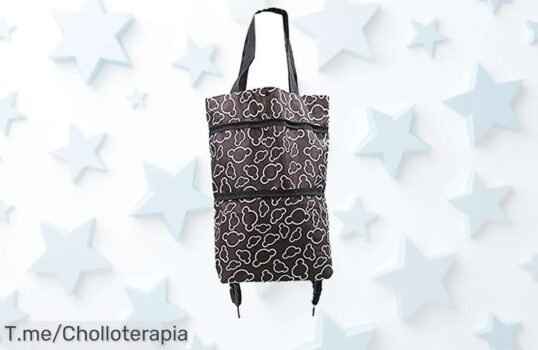 Lleva el carrito plegable Dianshao A con ruedas y capacidad de 20 kg al precio loco que nunca viste aprovecha este super chollo por tiempo limitado ¡corre!