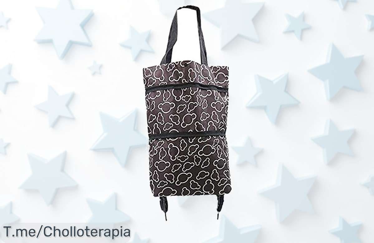 Lleva el carrito plegable Dianshao A con ruedas y capacidad de 20 kg al precio loco que nunca viste aprovecha este super chollo por tiempo limitado ¡corre!