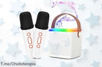 Lleva la fiesta a casa con Mamowla Karaoke Bluetooth doble micrófono nunca visto descuento brutal precio de ganga oferta limitada corre rápido