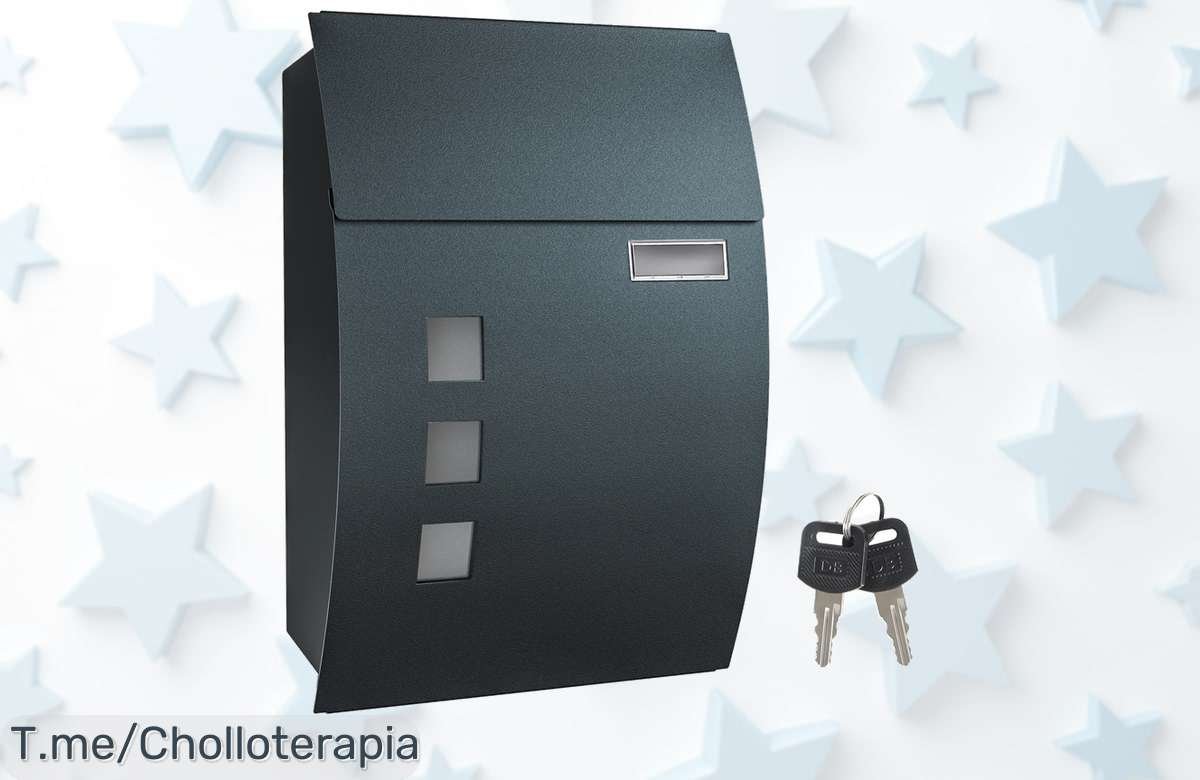 Llévate el buzón de pared songmics con ranura para nombre y 2 llaves en diseño gris antracita al precio loco que nunca viste disfruta este ofertón limitado ¡aprovecha ya!