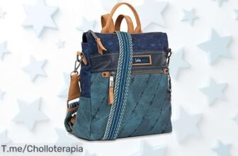 Lois mochila negra pequeña súper resistente con cierre reforzado estilo elegante para el día a día precio loco y descuento brutal nunca visto ¡aprovecha este super chollo ya!