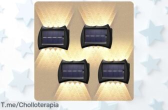 Luce tu jardín con 4 luces solares LED súper resistentes impermeables un descuentazo brutal y un precio de ganga que nunca has visto corre antes que vuelen este super chollo