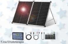 Maleta solar DOKIO de 100 W súper resistente con conexión rápida aprovecha este ofertón con descuento brutal y precio loco solo quedan pocas unidades compra ya