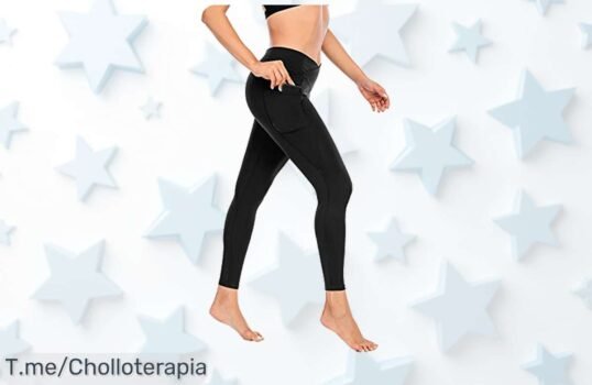 Mallas deportivas mujer con control abdomen y cintura alta secado rápido sin costuras un ofertón que no volverás a ver disfruta este descuento brutal ¡compra ya precio de ganga!