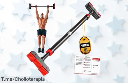 Maniboom barra de dominadas sin tornillos con ajuste ultra fuerte y carga hasta 200kg precio loco nunca visto aprovecha este ofertón genial antes que se agote ¡compra ya!