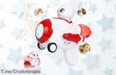 Máquina de burbujas astronauta diseño espacial exclusivo diversión segura para niños super chollo con descuento brutal nunca visto corre y no pierdas este ofertón limitado