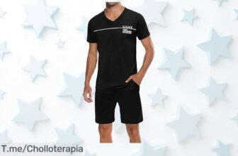 Marvmys pijama para hombre corto en algodón con bolsillos diseño moderno y cómodo aprovecha este super chollo de precio loco antes que se agote ¡compra ya!