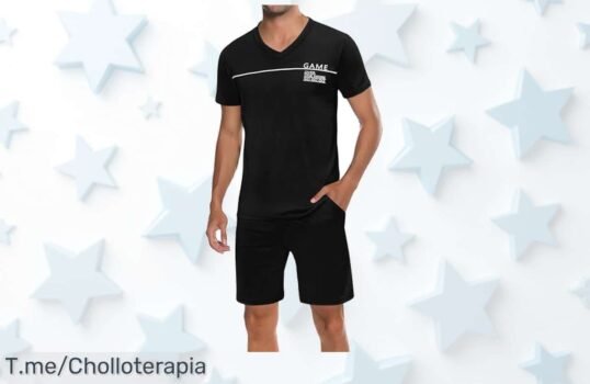 Marvmys pijama para hombre corto en algodón con bolsillos diseño moderno y cómodo aprovecha este super chollo de precio loco antes que se agote ¡compra ya!