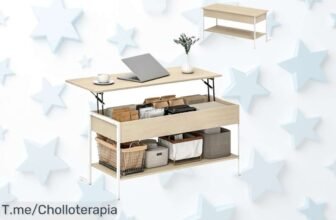 Mesa de centro elevable con espacio secreto y cierre suave precio loco solo hoy un super chollo para transformar tu salón no pierdas este ofertón limitado compra ya