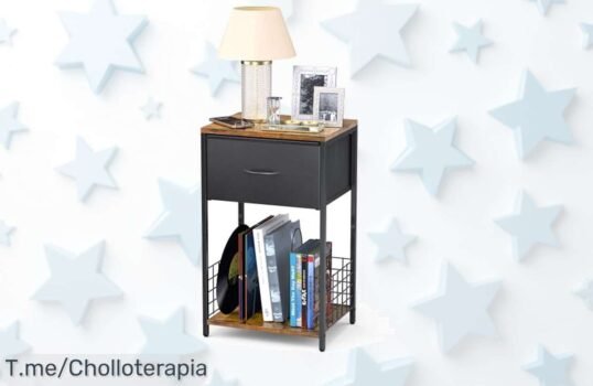 Mesita de noche moderna con diseño elegante y fácil montaje precio loco para tu dormitorio aprovecha este descuento brutal nunca visto oferta limitada ¡compra ya!