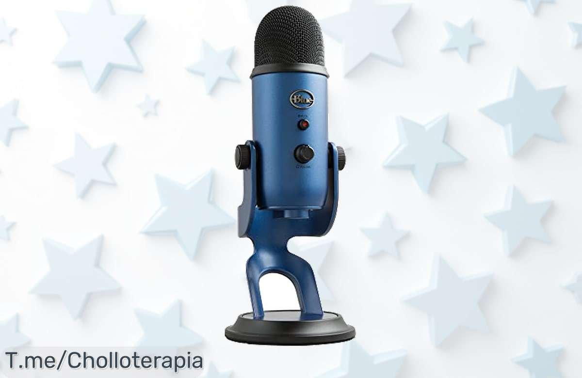 Micrófono condensador Blue Yeti con control total y calidad brutal este ofertón con descuento brutal es un precio loco de ganga que se acaba rápido ¡compra ya!