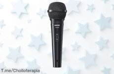 Micrófono dinámico Shure SV200 con sonido potente y súper resistente a precio loco descuento brutal nunca visto corre no dejes pasar este super chollo limitado